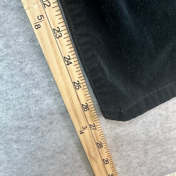 Democracy Corduroy Pant WMNS 8P Dark Teal Green Straight Leg Mid Rise Stretch - Picture 10 of 11